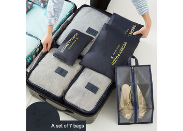 Porcellana Nuova borsa dell'organizzatore di viaggio dei tessuti di maglia di stile pieghevole per i cubi d'imballaggio fornitore