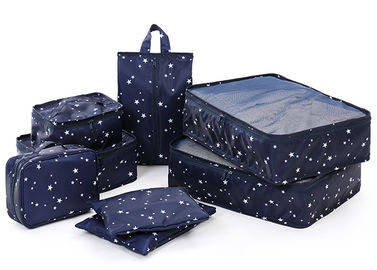 Porcellana La borsa alla moda dell'organizzatore di viaggio dei cubi 8PCS fissa 6 colori per l'imballaggio di viaggio fornitore