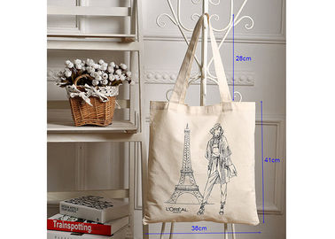 Porcellana Stile semplice resistente della borsa della tela di acquisto del cotone con grande capacità fornitore