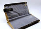 Doppi strati della borsa promozionale dorata metallica dell'articolo da toeletta con le tasche multiple fornitore