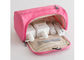 Colore di rosa di servizio dell'OEM/ODM della borsa dell'articolo da toeletta di viaggio del poliestere per le signore fornitore