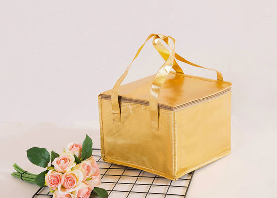 Borsa termica su misura del dispositivo di raffreddamento di logo, borsa isolata del pranzo con il materiale non tessuto dei contenitori